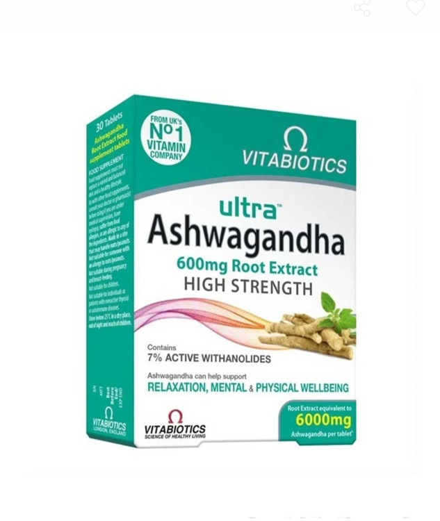 اولترا آشواگاندا ویتابیوتیکس اورجینال انگلستان ۳۰ عددی