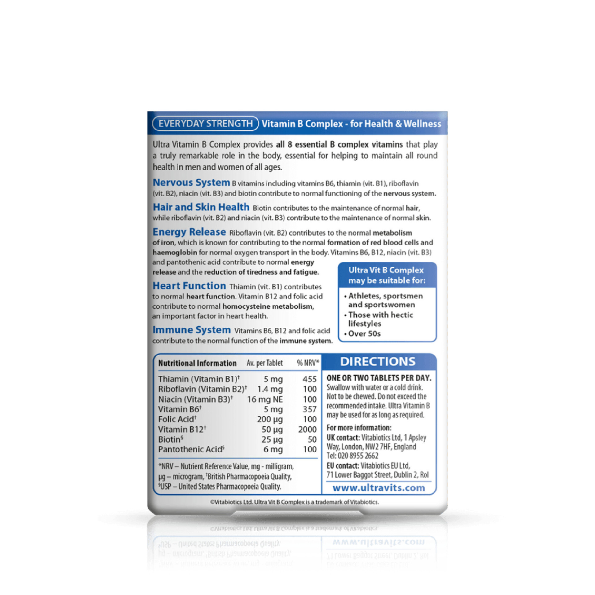 اولترا ب کمپلکس ویتابیوتیکس اصل انگلستان